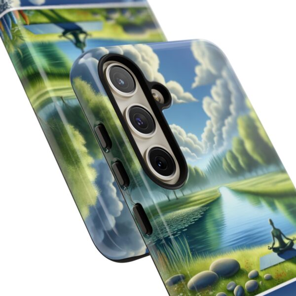 "Serenity Yoga Horses: Tranquil Scenes on Phone Case"- Phone Case - Image 194