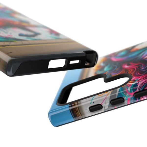 "Vibrant Graffiti Horse: Street Art Mural Energy Burst Phone Case"- Phone Case - Image 205