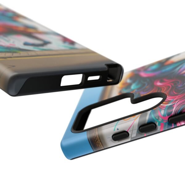 "Vibrant Graffiti Horse: Street Art Mural Energy Burst Phone Case"- Phone Case - Image 210