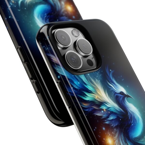 "Mystical Azure Flame Bird - Fantasy Enchanted Phone Case"- Phone Case - Image 112