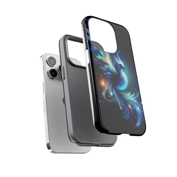 "Mystical Azure Flame Bird - Fantasy Enchanted Phone Case"- Phone Case - Image 41