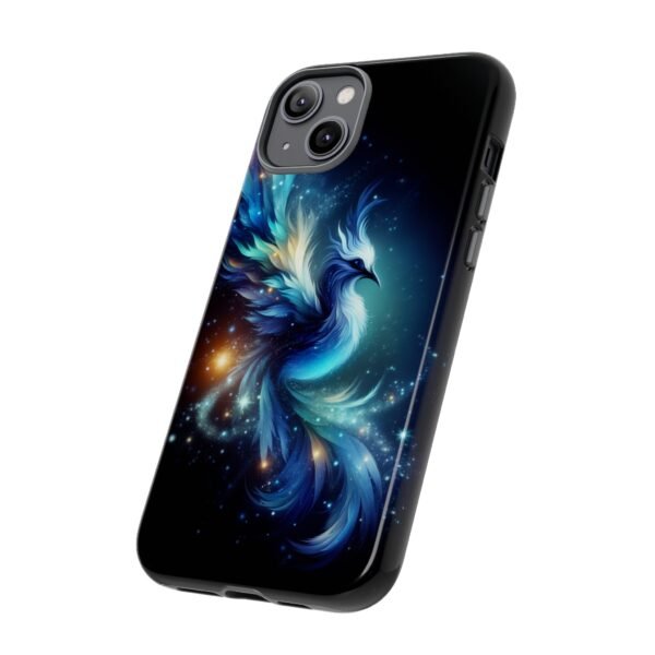 "Mystical Azure Flame Bird - Fantasy Enchanted Phone Case"- Phone Case - Image 48