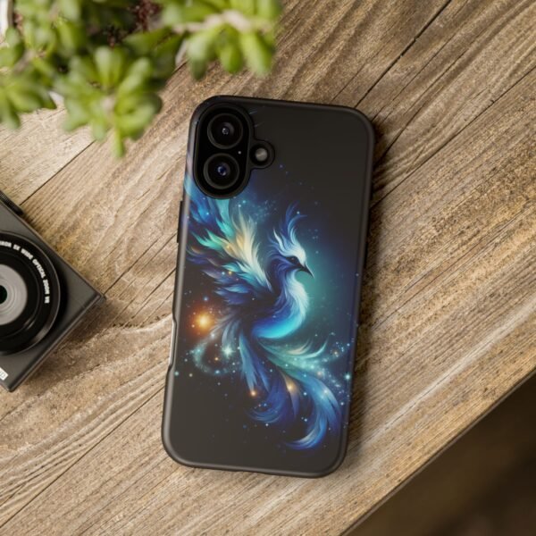 "Mystical Azure Flame Bird - Fantasy Enchanted Phone Case"- Phone Case - Image 102