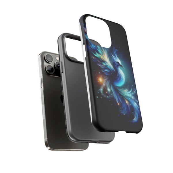 "Mystical Azure Flame Bird - Fantasy Enchanted Phone Case"- Phone Case - Image 61