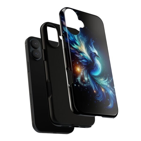 "Mystical Azure Flame Bird - Fantasy Enchanted Phone Case"- Phone Case - Image 97