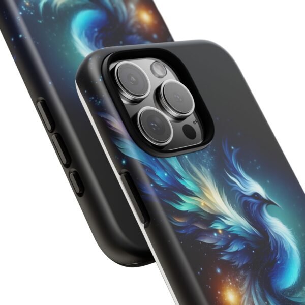 "Mystical Azure Flame Bird - Fantasy Enchanted Phone Case"- Phone Case - Image 116