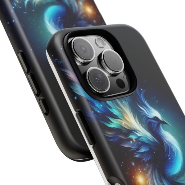 "Mystical Azure Flame Bird - Fantasy Enchanted Phone Case"- Phone Case - Image 108