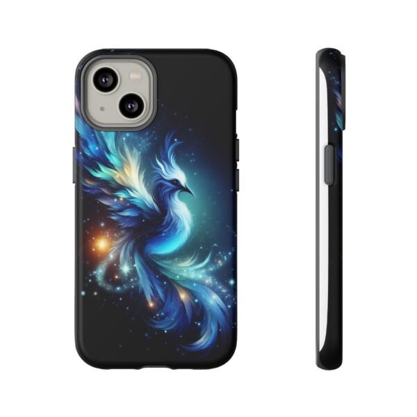 "Mystical Azure Flame Bird - Fantasy Enchanted Phone Case"- Phone Case - Image 35