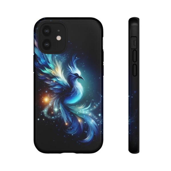 "Mystical Azure Flame Bird - Fantasy Enchanted Phone Case"- Phone Case - Image 7
