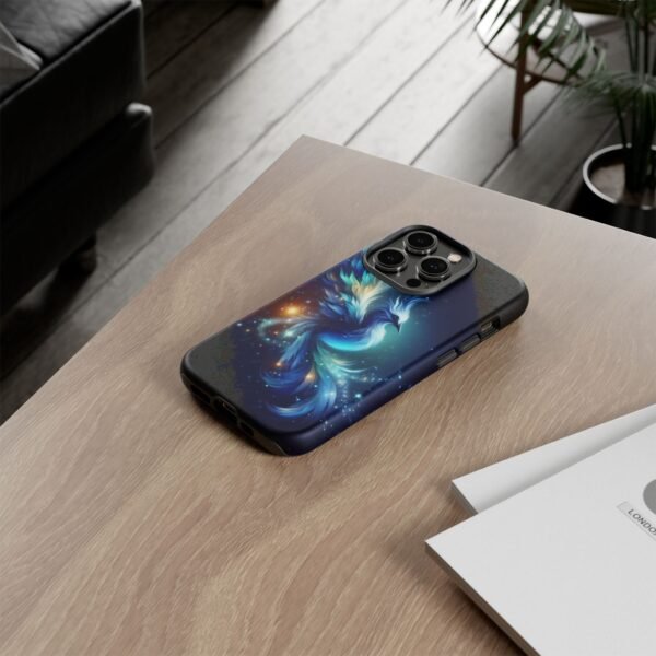 "Mystical Azure Flame Bird - Fantasy Enchanted Phone Case"- Phone Case - Image 46