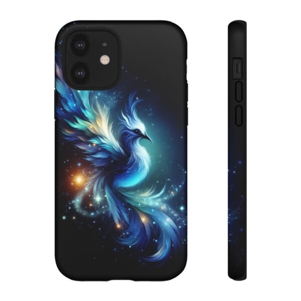 "Mystical Azure Flame Bird - Fantasy Enchanted Phone Case"- Phone Case - Image 10