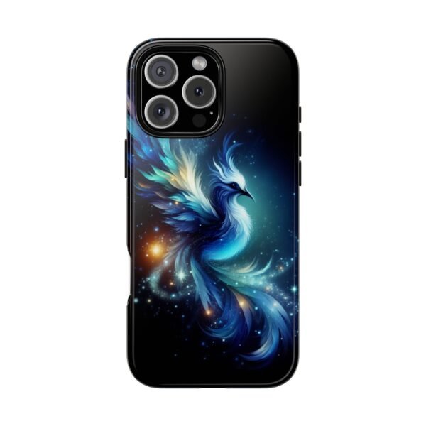 "Mystical Azure Flame Bird - Fantasy Enchanted Phone Case"- Phone Case - Image 111