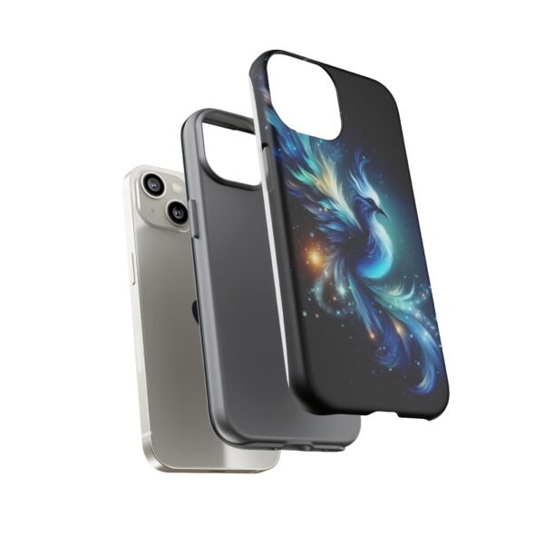 "Mystical Azure Flame Bird - Fantasy Enchanted Phone Case"- Phone Case - Image 37