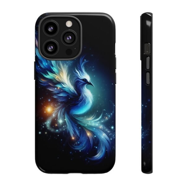 "Mystical Azure Flame Bird - Fantasy Enchanted Phone Case"- Phone Case - Image 23