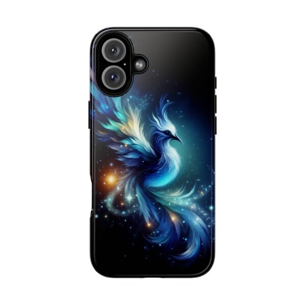 "Mystical Azure Flame Bird - Fantasy Enchanted Phone Case"- Phone Case - Image 95