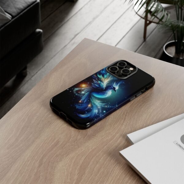 "Mystical Azure Flame Bird - Fantasy Enchanted Phone Case"- Phone Case - Image 58