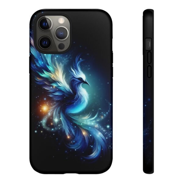"Mystical Azure Flame Bird - Fantasy Enchanted Phone Case"- Phone Case - Image 14