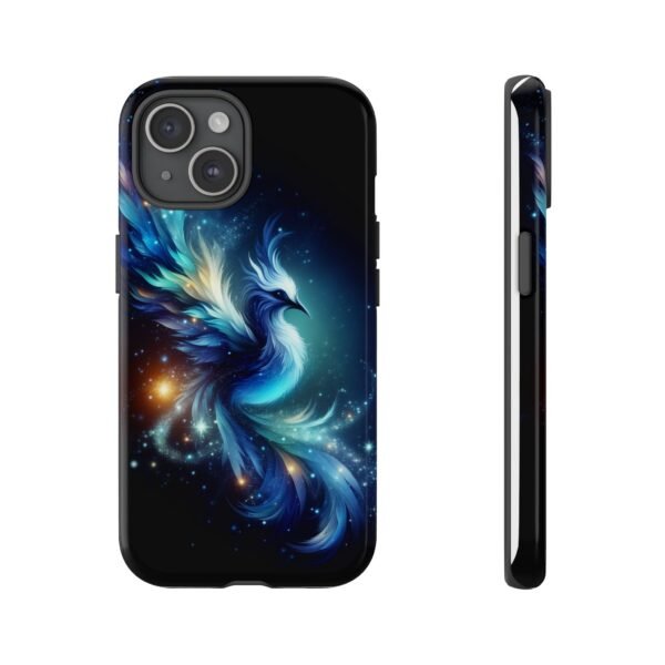 "Mystical Azure Flame Bird - Fantasy Enchanted Phone Case"- Phone Case - Image 63