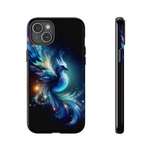 "Mystical Azure Flame Bird - Fantasy Enchanted Phone Case"- Phone Case - Image 69