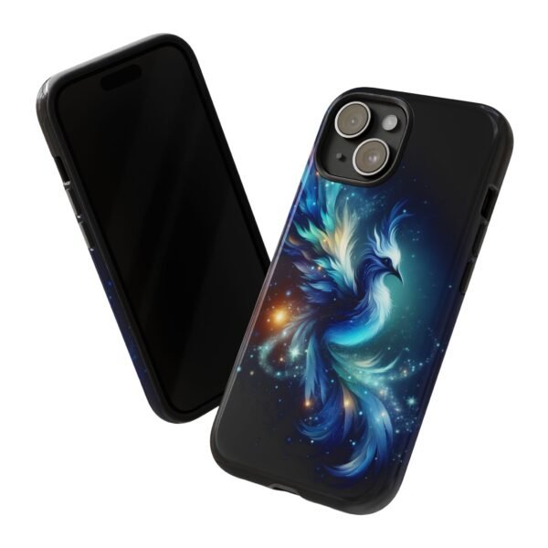 "Mystical Azure Flame Bird - Fantasy Enchanted Phone Case"- Phone Case - Image 64