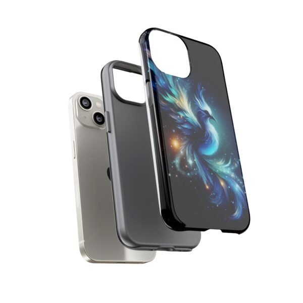 "Mystical Azure Flame Bird - Fantasy Enchanted Phone Case"- Phone Case - Image 33