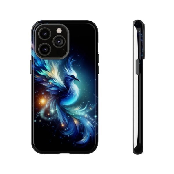 "Mystical Azure Flame Bird - Fantasy Enchanted Phone Case"- Phone Case - Image 55