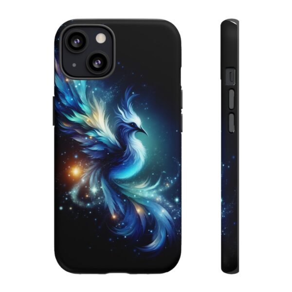 "Mystical Azure Flame Bird - Fantasy Enchanted Phone Case"- Phone Case - Image 17