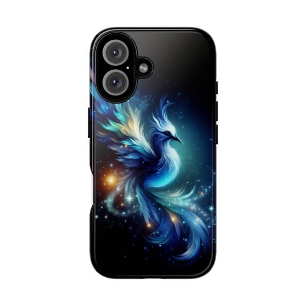 "Mystical Azure Flame Bird - Fantasy Enchanted Phone Case"- Phone Case - Image 87