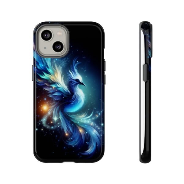 "Mystical Azure Flame Bird - Fantasy Enchanted Phone Case"- Phone Case - Image 31