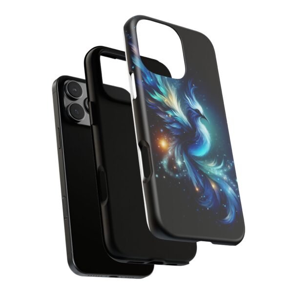 "Mystical Azure Flame Bird - Fantasy Enchanted Phone Case"- Phone Case - Image 117