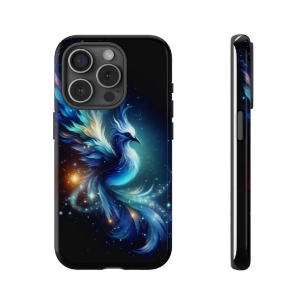 "Mystical Azure Flame Bird - Fantasy Enchanted Phone Case"- Phone Case - Image 75