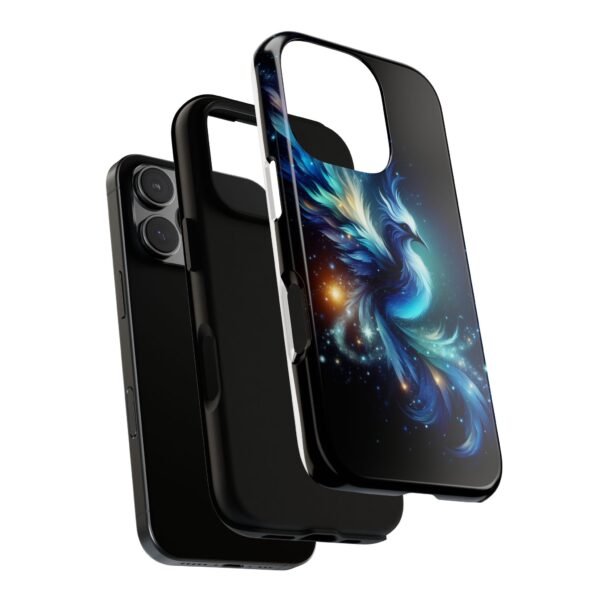 "Mystical Azure Flame Bird - Fantasy Enchanted Phone Case"- Phone Case - Image 105