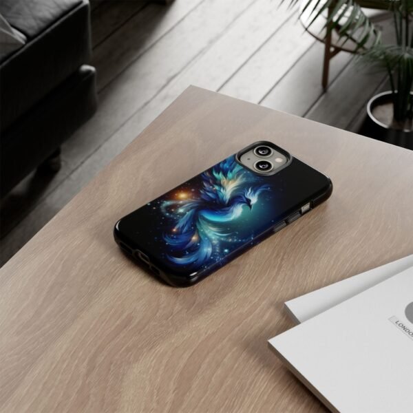 "Mystical Azure Flame Bird - Fantasy Enchanted Phone Case"- Phone Case - Image 34