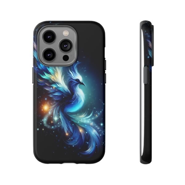 "Mystical Azure Flame Bird - Fantasy Enchanted Phone Case"- Phone Case - Image 43