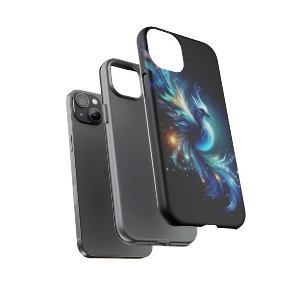 "Mystical Azure Flame Bird - Fantasy Enchanted Phone Case"- Phone Case - Image 53
