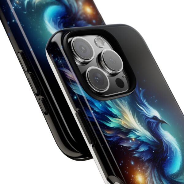 "Mystical Azure Flame Bird - Fantasy Enchanted Phone Case"- Phone Case - Image 104