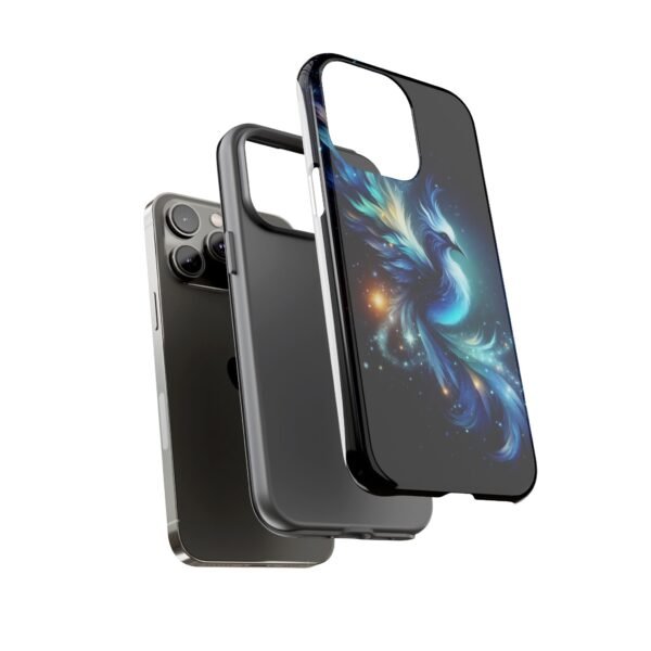 "Mystical Azure Flame Bird - Fantasy Enchanted Phone Case"- Phone Case - Image 57