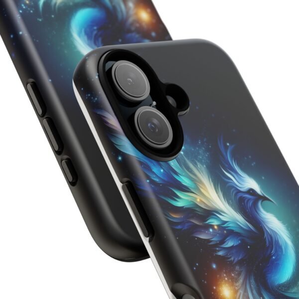 "Mystical Azure Flame Bird - Fantasy Enchanted Phone Case"- Phone Case - Image 92