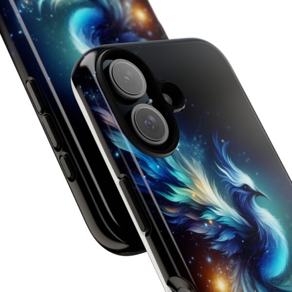 "Mystical Azure Flame Bird - Fantasy Enchanted Phone Case"- Phone Case - Image 88