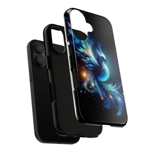 "Mystical Azure Flame Bird - Fantasy Enchanted Phone Case"- Phone Case - Image 89