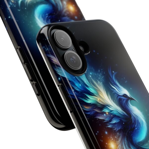 "Mystical Azure Flame Bird - Fantasy Enchanted Phone Case"- Phone Case - Image 96