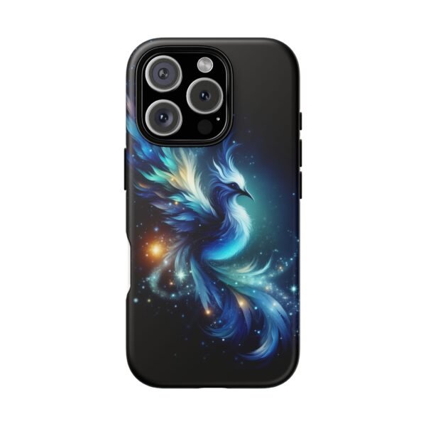"Mystical Azure Flame Bird - Fantasy Enchanted Phone Case"- Phone Case - Image 107