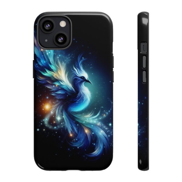 "Mystical Azure Flame Bird - Fantasy Enchanted Phone Case"- Phone Case - Image 15