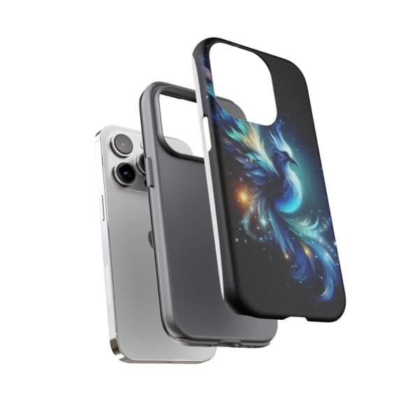 "Mystical Azure Flame Bird - Fantasy Enchanted Phone Case"- Phone Case - Image 45