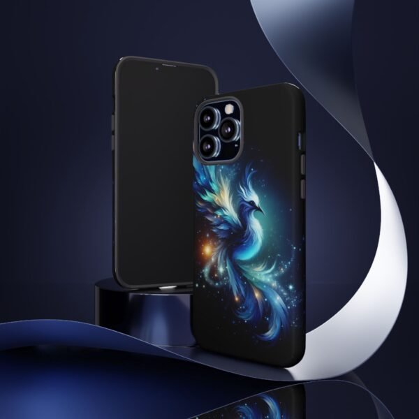 "Mystical Azure Flame Bird - Fantasy Enchanted Phone Case"- Phone Case - Image 30