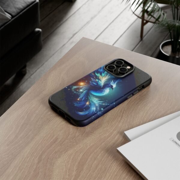 "Mystical Azure Flame Bird - Fantasy Enchanted Phone Case"- Phone Case - Image 62