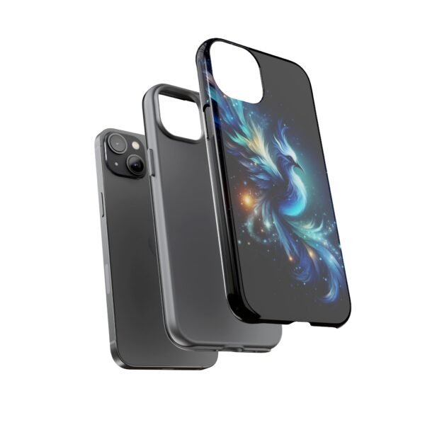 "Mystical Azure Flame Bird - Fantasy Enchanted Phone Case"- Phone Case - Image 49