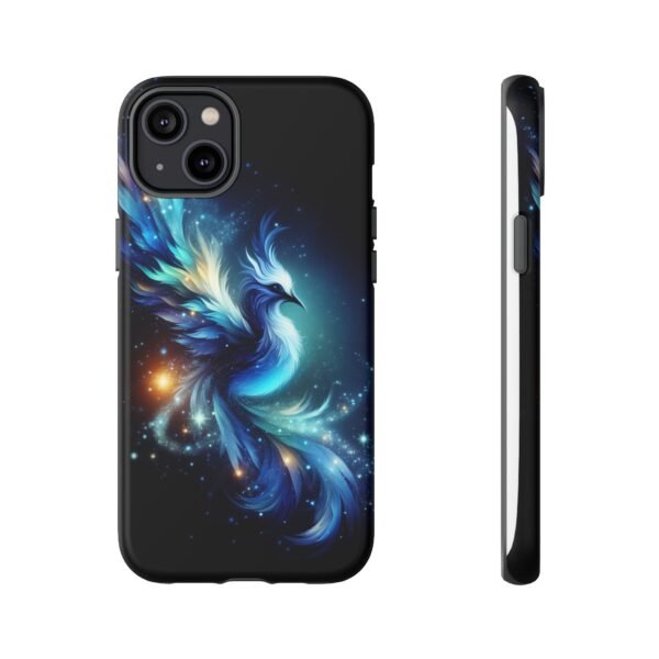 "Mystical Azure Flame Bird - Fantasy Enchanted Phone Case"- Phone Case - Image 51