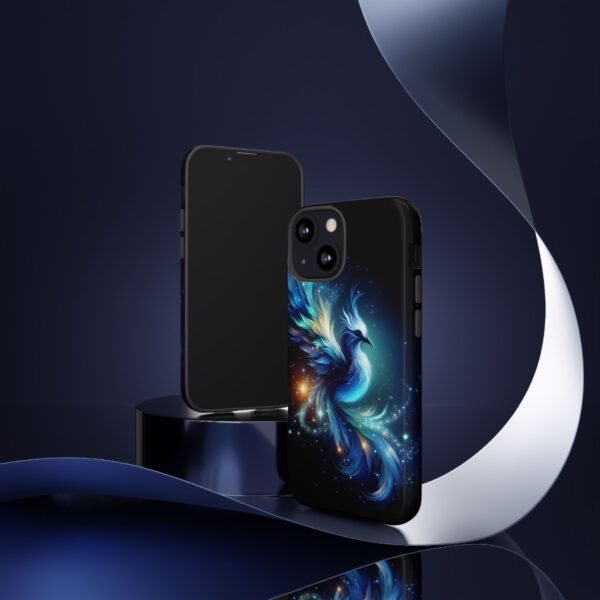 "Mystical Azure Flame Bird - Fantasy Enchanted Phone Case"- Phone Case - Image 20