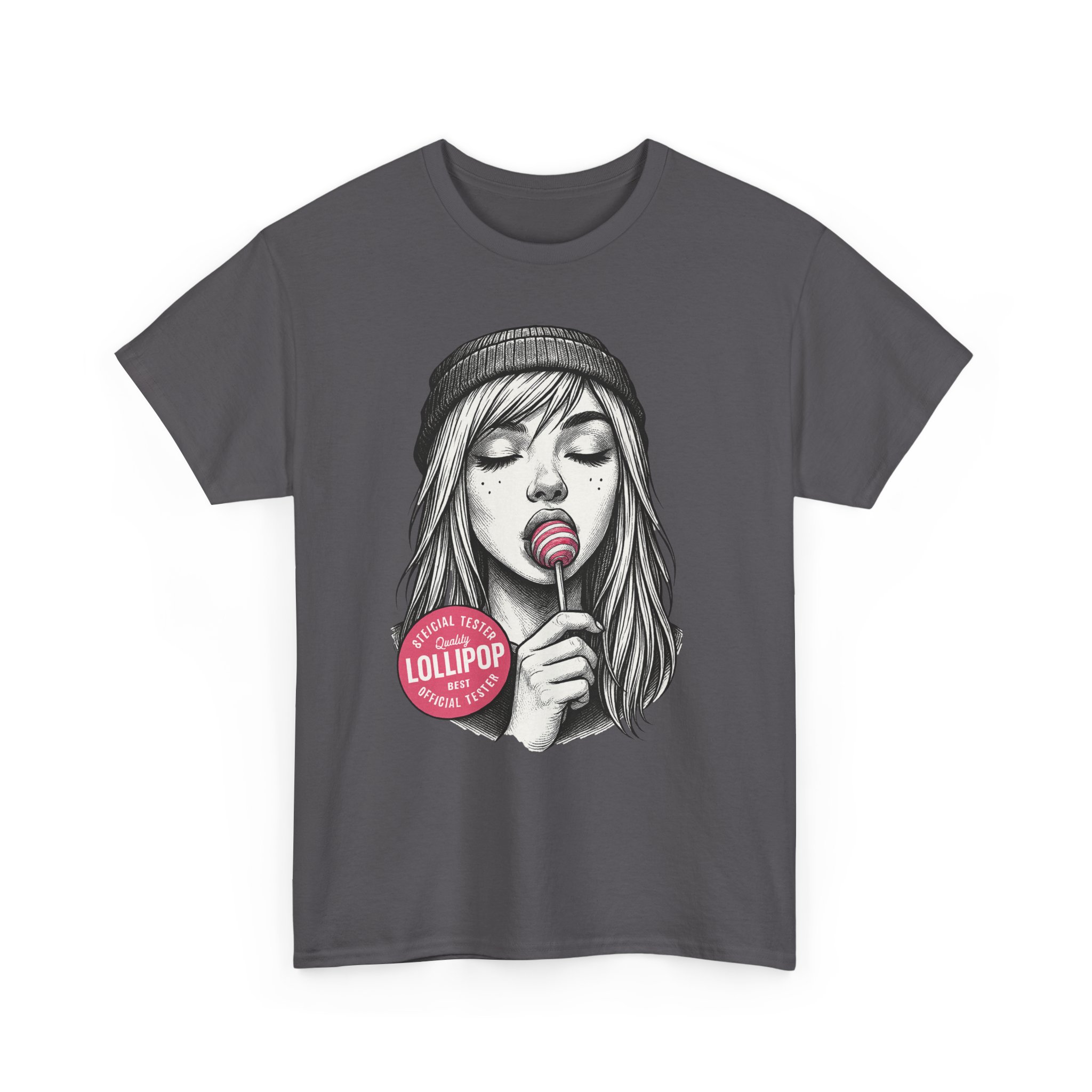 Lollipop Girl Graphic Tee - Fun Unisex Cotton T-Shirt for Candy Lovers, Casual Wear, Gift for Friends, Birthday Celebration, Summer Vibe - Image 43